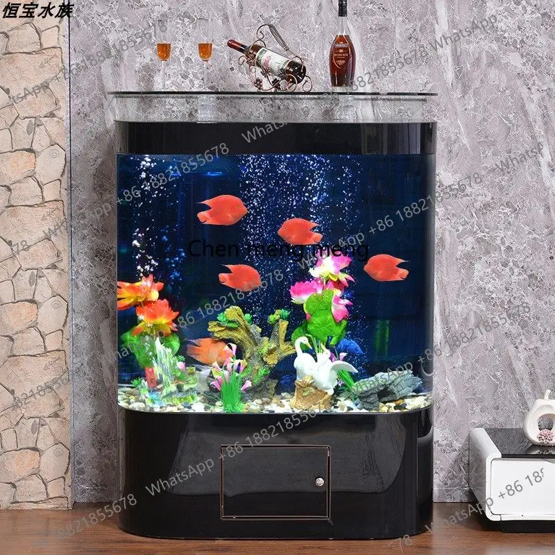 Aquarium Fish For Sale - Akuarium ikan lengkung modern minimalis mewah