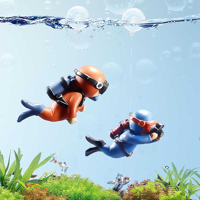 Aquarium Fish Ball - Ornamen Akuarium Ikan Penyelam Lucu, Dekorasi