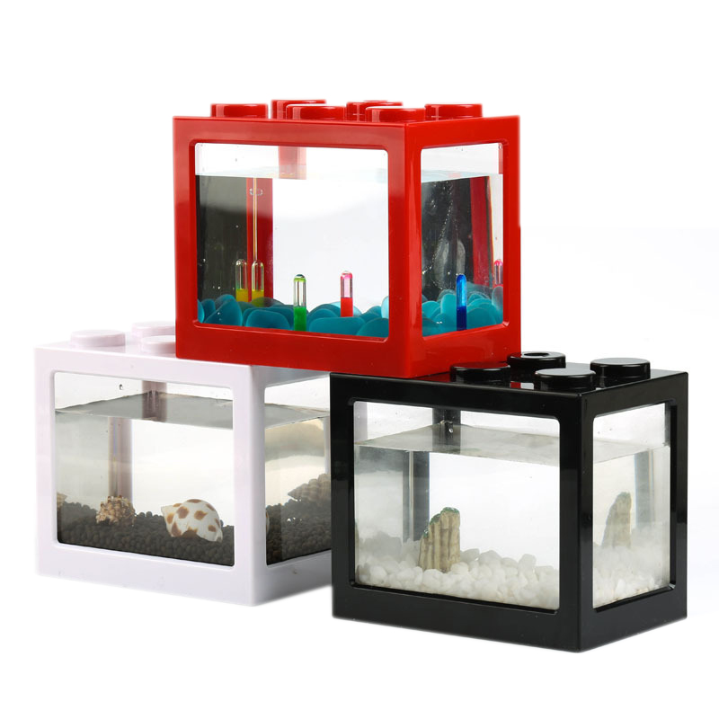 Akuarium Mini 7 Warna untuk Ik - Aquarium Fish Betta ulasan dan harga