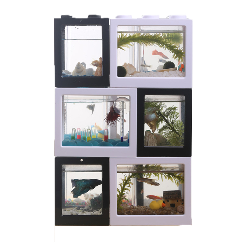 Akuarium Mini 7 Warna untuk Ik - Aquarium Fish Betta ulasan dan harga