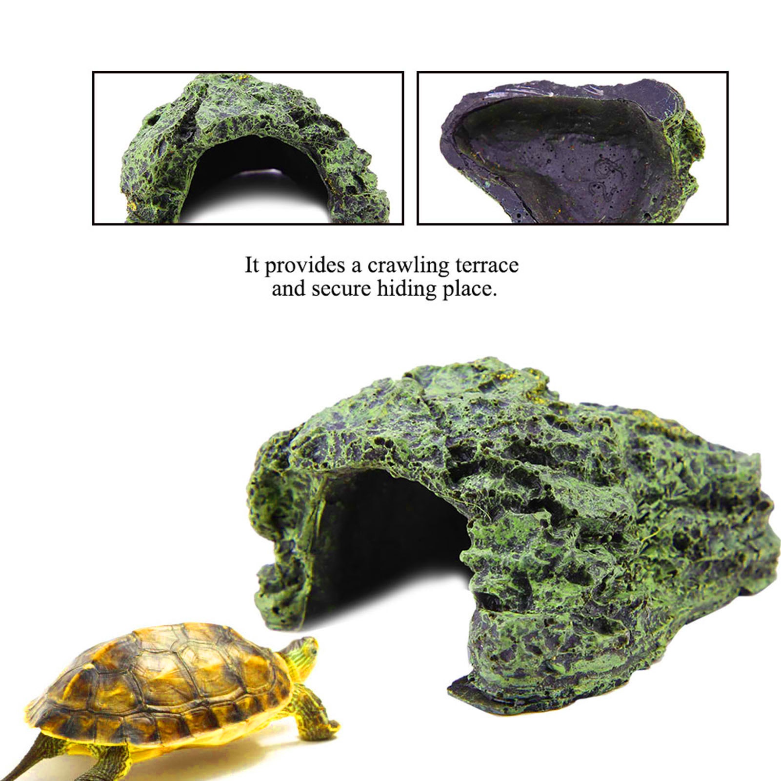Gua Persembunyian Reptil, Temp - Aquarium Fish Cave ulasan dan harga