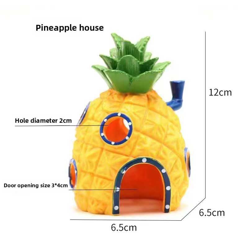 Dekorasi Akuarium Rumah Nanas, - Aquarium Fish Cave ulasan dan harga