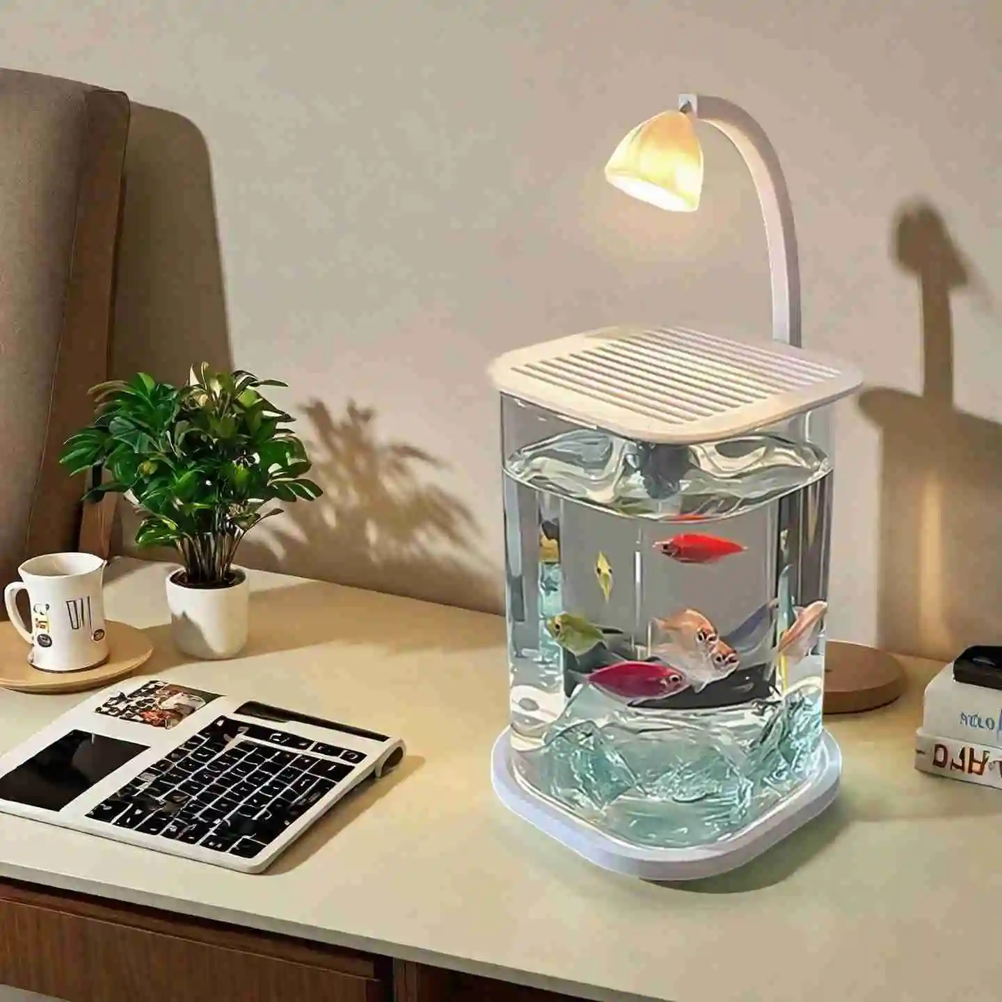 Akuarium Mini Ikan Cupang Kaca - Aquarium Fish Betta ulasan dan harga