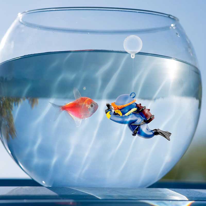 Ornamen Akuarium Ikan Penyelam - Aquarium Fish Ball ulasan dan harga