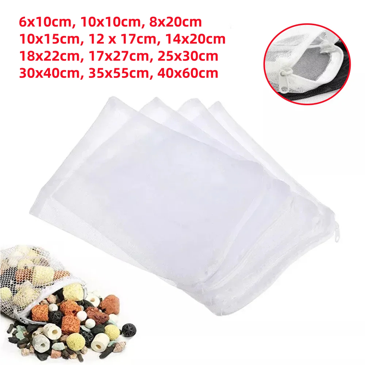 1/5 Buah Tas Filter Akuarium d - Aquarium Fish Cave ulasan dan harga